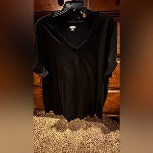 Black v neck t shirt